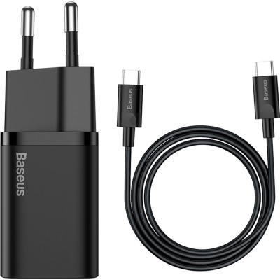 Зарядний пристрій Baseus 1xUSB 25W (USB-C) + Cable Type-C black (TZCCSUP-L01) Вінниця - фото 11