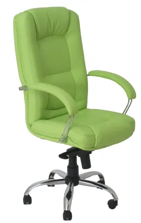 Офісне Крісло Керівника Richman Alberto Fly 2234 Хром М1 Tilt Зелений Київ