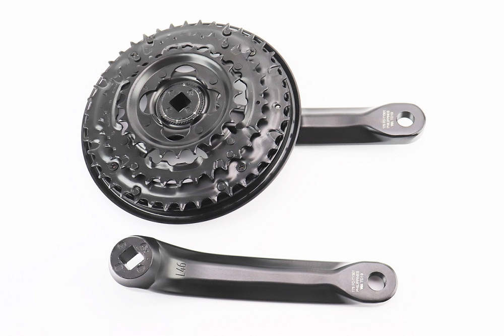 Шатун (кріплення "квадрат") 175мм, 42.34.24T к-кт МТВ, алюмінієві, чорні Tourney FC-TY301 Київ - фото 2