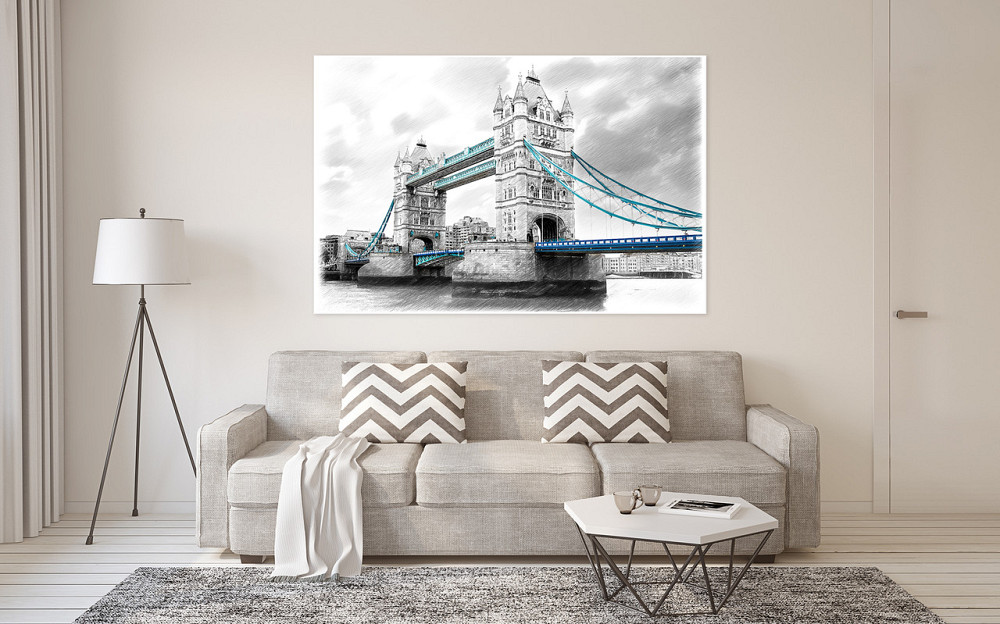 Картина холст у вітальню / спальню Велика Британія  MLP_33  ( 60х30см ) 70x140 см Київ - фото 2