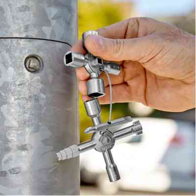 Ключ KNIPEX TwinKey для електрошаф (00 11 01) Вінниця