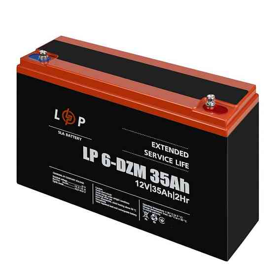 Тяговый свинцово-кислотный AGM аккумулятор LP 6-DZM-35 Ah Киев