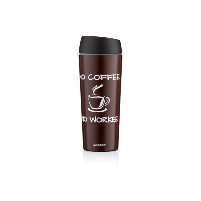 Термочашка Ardesto Coffee Time 450 мл Брунатна (AR2645CB) Вінниця - фото 2