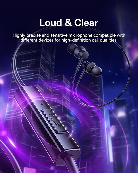 Навушники Baseus Encok CZ11 Wired Earphones Cluster Black Київ - фото 5