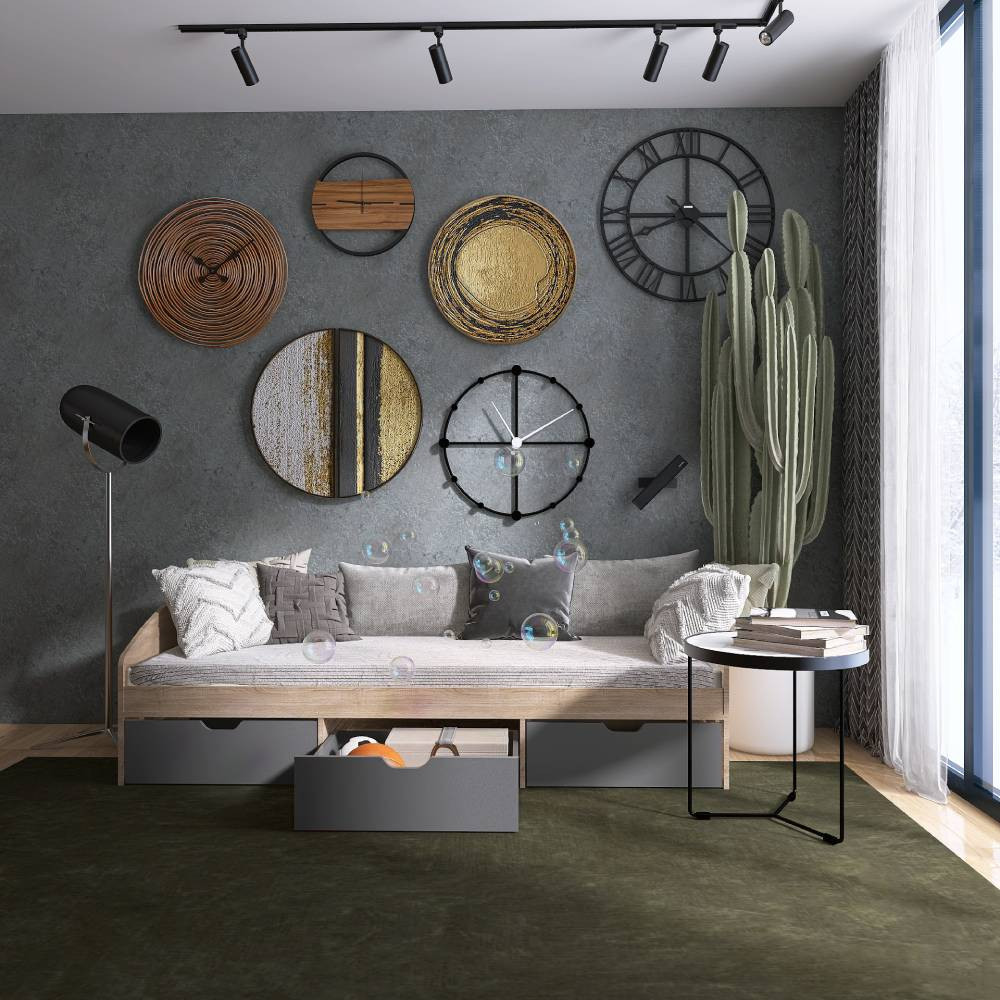 Ящики висувні 3 штуки для ліжка Еверест Комфорт 3 61х55х21 см Графіт (DTM-5732) Львів - фото 4