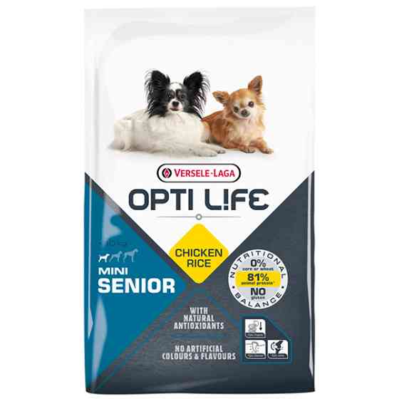 Opti Life Senior Mini ОПТІ ЛАЙФ СЕНЬЙОР МІНІ МАЛИХ сухий суперпреміум корм для літніх собак міні та малих порід Київ