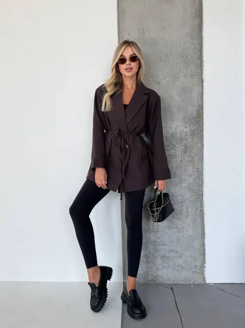 Женский пиджак с поясом - универсальная вещь для базового гардероба Одесса - изображение 11
