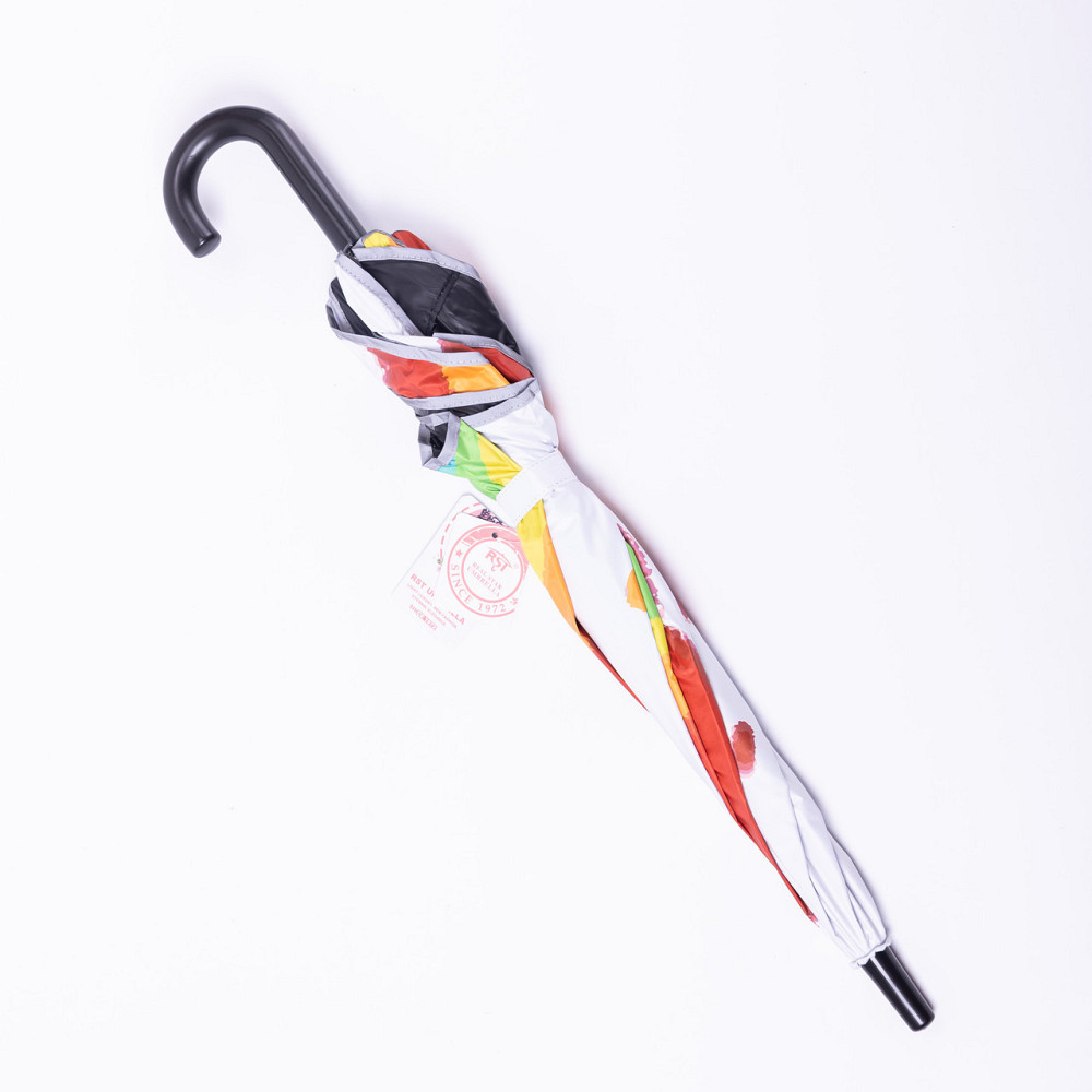 Зонт детский механический элегантный с принтом прочный надежный из полиэстера диаметр 90 см Белый HP-23-13W Киев - изображение 2