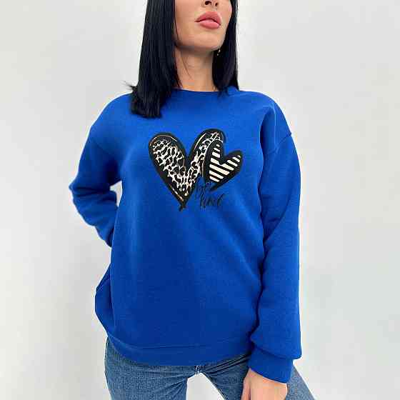 Базовий жіночий світшот "Be kind" Турція оптом | Батал Київ