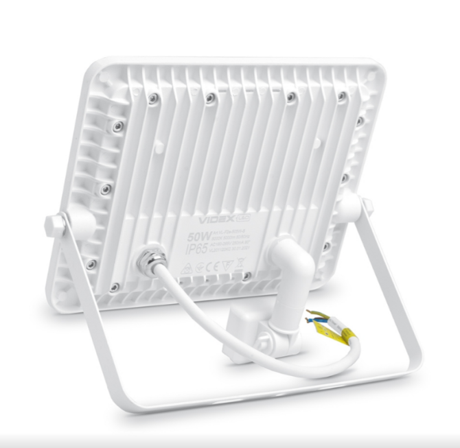 LED Прожектор 50W 5000К 220V з датчиком руху та освітлення білий VL-F2e505W-S Videx Житомир - фото 7