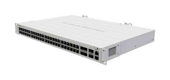 Комутатор MikroTik CRS354-48P-4S+2Q+RM (48xGE PoE+, 4xSFP+, 2xQSFP+, 750W max, L3) QCA9531 650 МГц Харьков