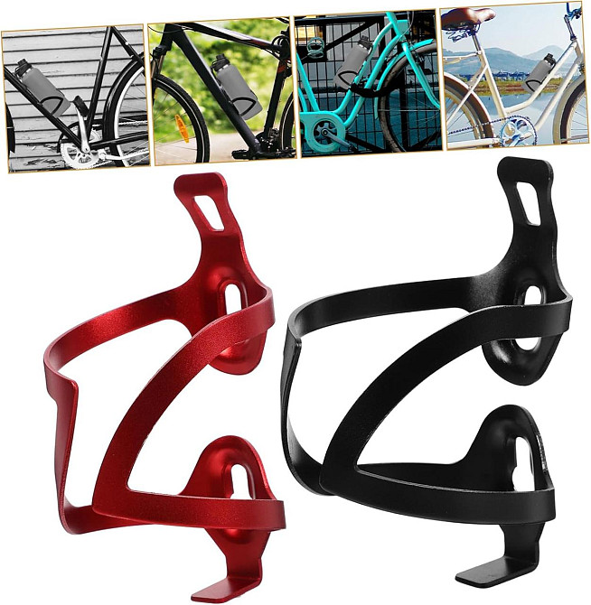 Флягодержатель велосипедный алюминиевый Feel Fit Чорний Бровары - изображение 4