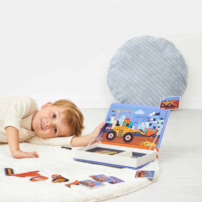 Розвиваюча іграшка Janod Магнітна книга Будівництво 70 елементів (J02526) Вінниця - фото 6