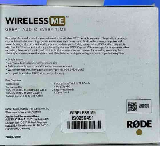 Мікрофон RODE Wireless ME. Харків