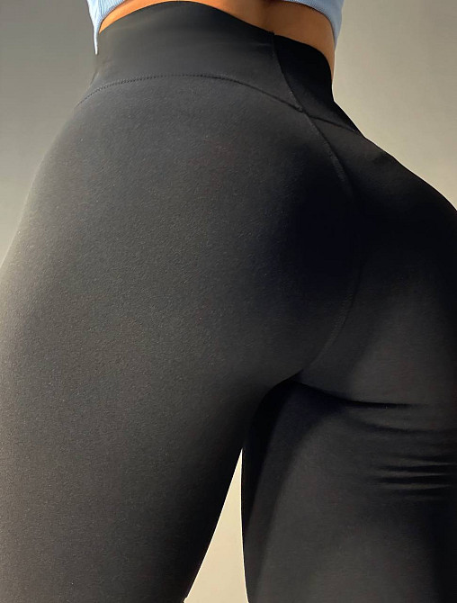 Лосины женские Ласточка 705-1 дайвинг с широким утягивающим поясом черные, черный, 3XL Киев - изображение 6