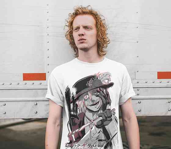 Футболка для мальчика аниме Джакк Риппер Рекорд Рагнарок оверсайз (рост от 165 до 180 ) Черний AnimeJ0875m Днепр