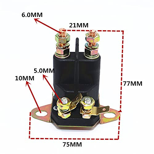 Універсальний електромагнітний перемикач реле стартера HA6875A 12V Луцк - изображение 2