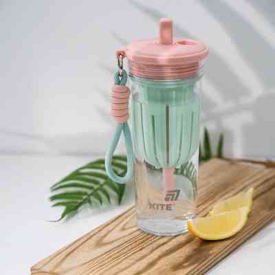 Пляшка для води Kite 650 мл, рожево-зелений (K25-1219-1) Вінниця