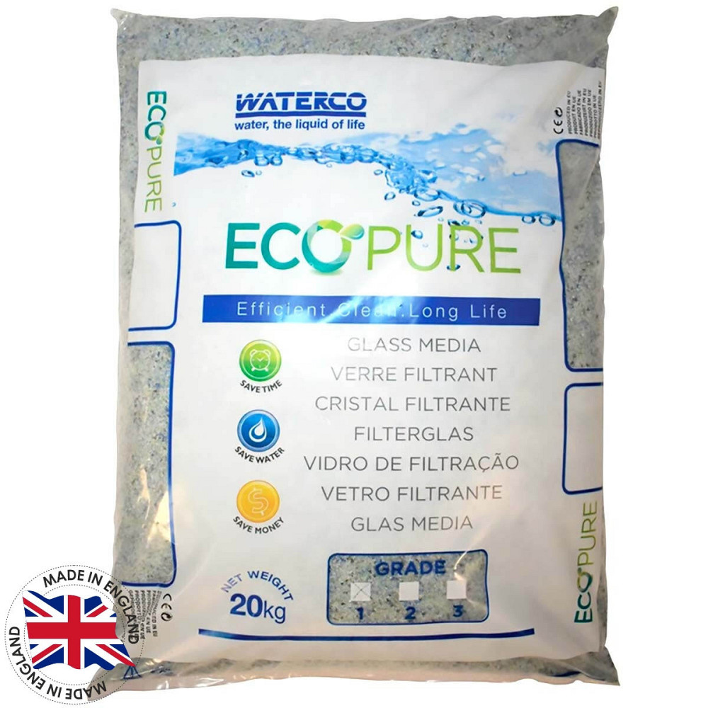 Песок стеклянный для бассейна Waterco EcoPure 0.5-1.0 мм (мешок 20 кг) Киев - изображение 2