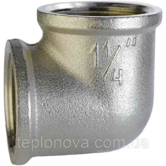 Угольник никелированный 1 1/4″ВР х 1 1/4″ВР литейный А0134А(нк) VA Черновцы