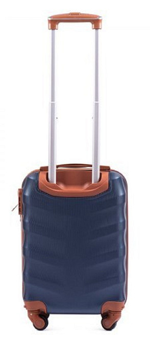 Чемодан пластиковый WINGS 402 микро темно-синий Киев - изображение 3