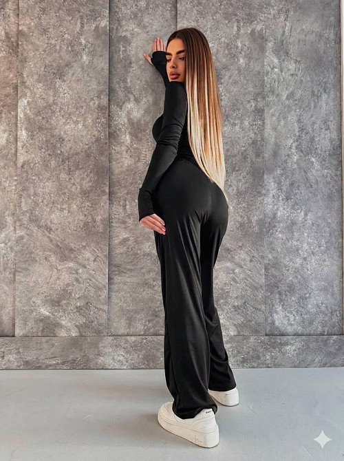 Женский базовый повседневный костюм двойка из микродайвинга Одесса - изображение 2