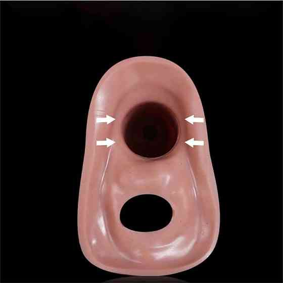 Насадка для увеличения на пенис и мошонку 17 см Винница