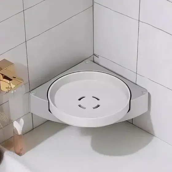 Угловое вращающееся полотнище для ванной комнаты Multi Functional Rotational Tray Коломия