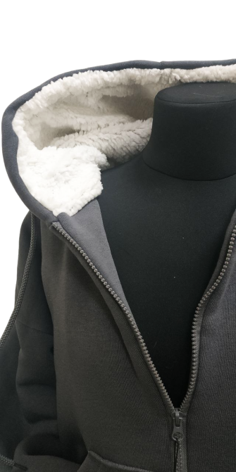 Женская кофта на меху Графитовый 42/46 Харьков - изображение 6