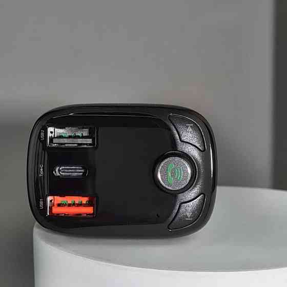 Автомобильное зарядное устройство для Baseus FM Launcher S-13 2USB + Type-C черный Львов