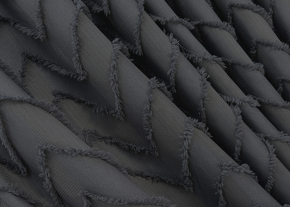 Комплект штор VR-Textil Лен Букле 200х270 2шт и Тюль 600х270 1810ш-115т Графитовый с белым 71-038/7 Киев - изображение 5