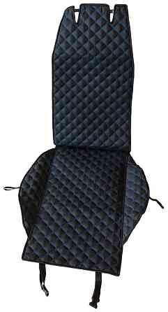 Накидка на сидіння передні (алькантара) PolyteP, к-т (2 шт., синя строчка) Київ