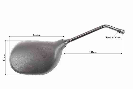 Дзеркала к-кт YAMAHA- чорні "краплі", м10 (ССС - знак якості), від 5шт -10% Київ