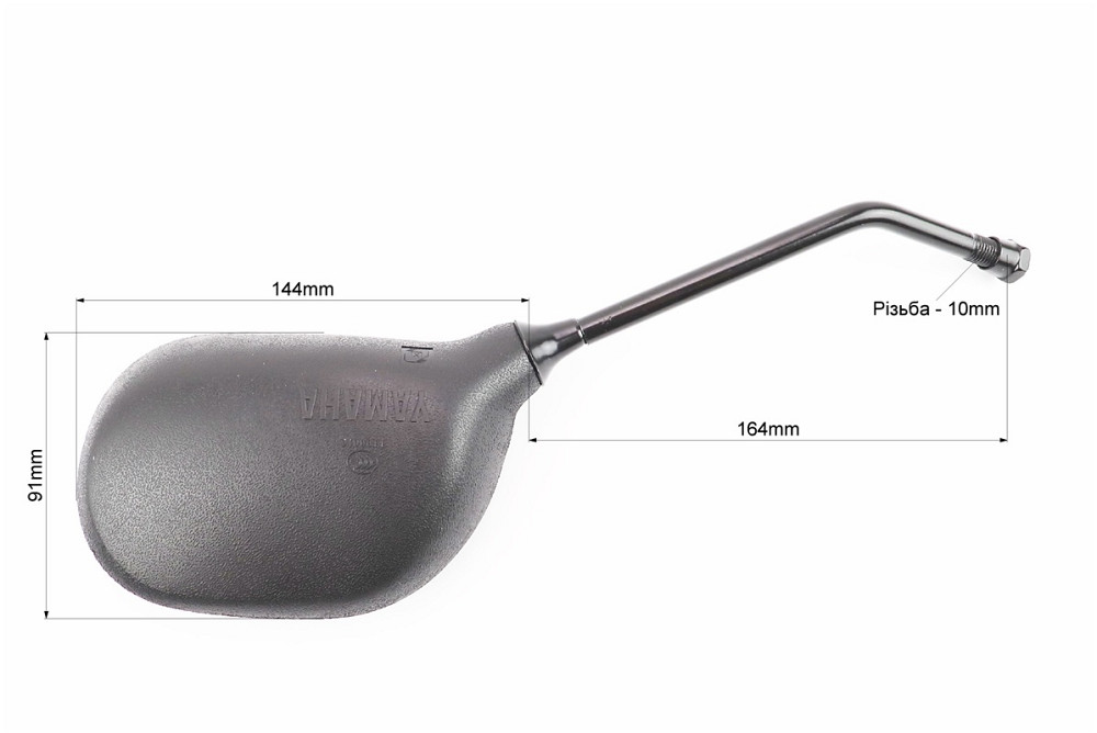 Дзеркала к-кт YAMAHA- чорні "краплі", м10 (ССС - знак якості), від 5шт -10% Київ - фото 2