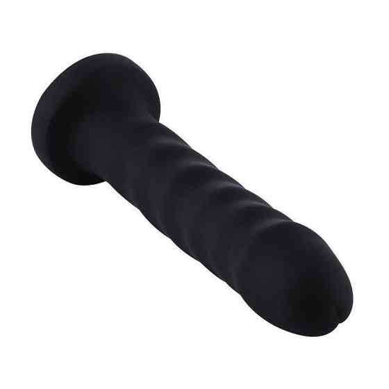 Силиконовый фаллоимитатор для секс-машин Hismith 7.1″ Anal Dildo Black, система KlicLok Sex Aura Киев