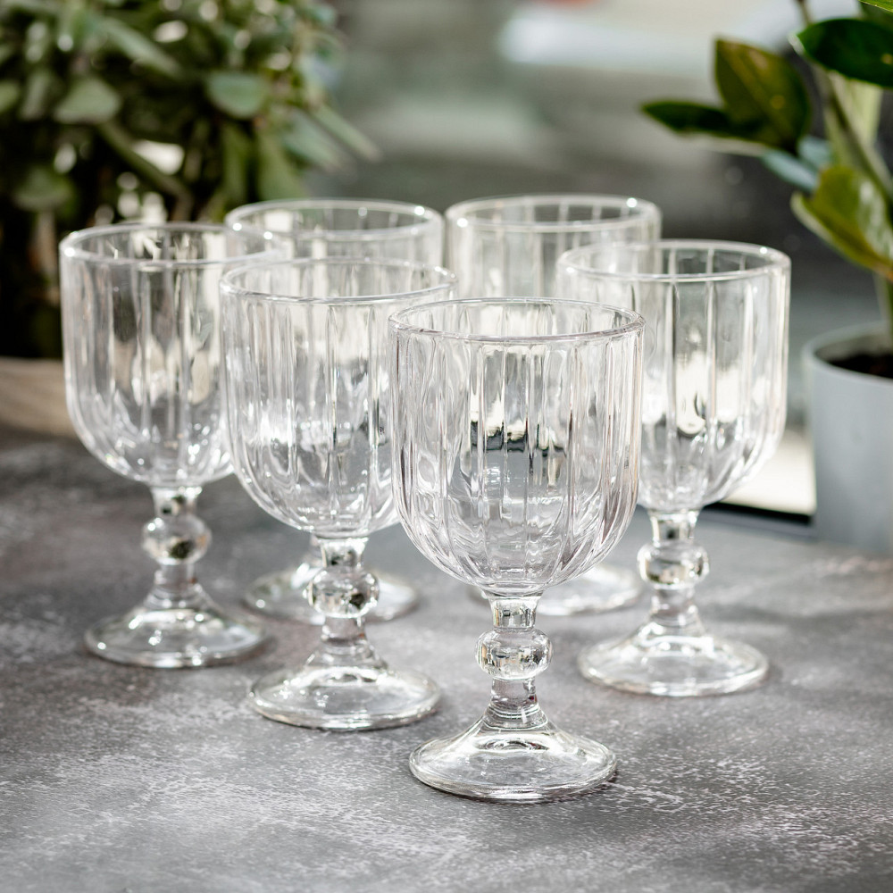 Yiwu Набір келихів для вина 6 штук 400 мл скляні подарункові келихи на ніжці HP-YH-66 Коломия - фото 5