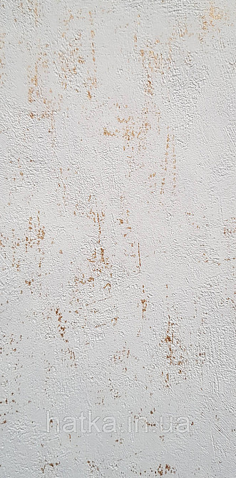 Шпалери вініл на флізеліні Caselio 0.53х10 Beton 2 під штукатурку під бетон білі із золотом різні відтінки Київ - фото 2