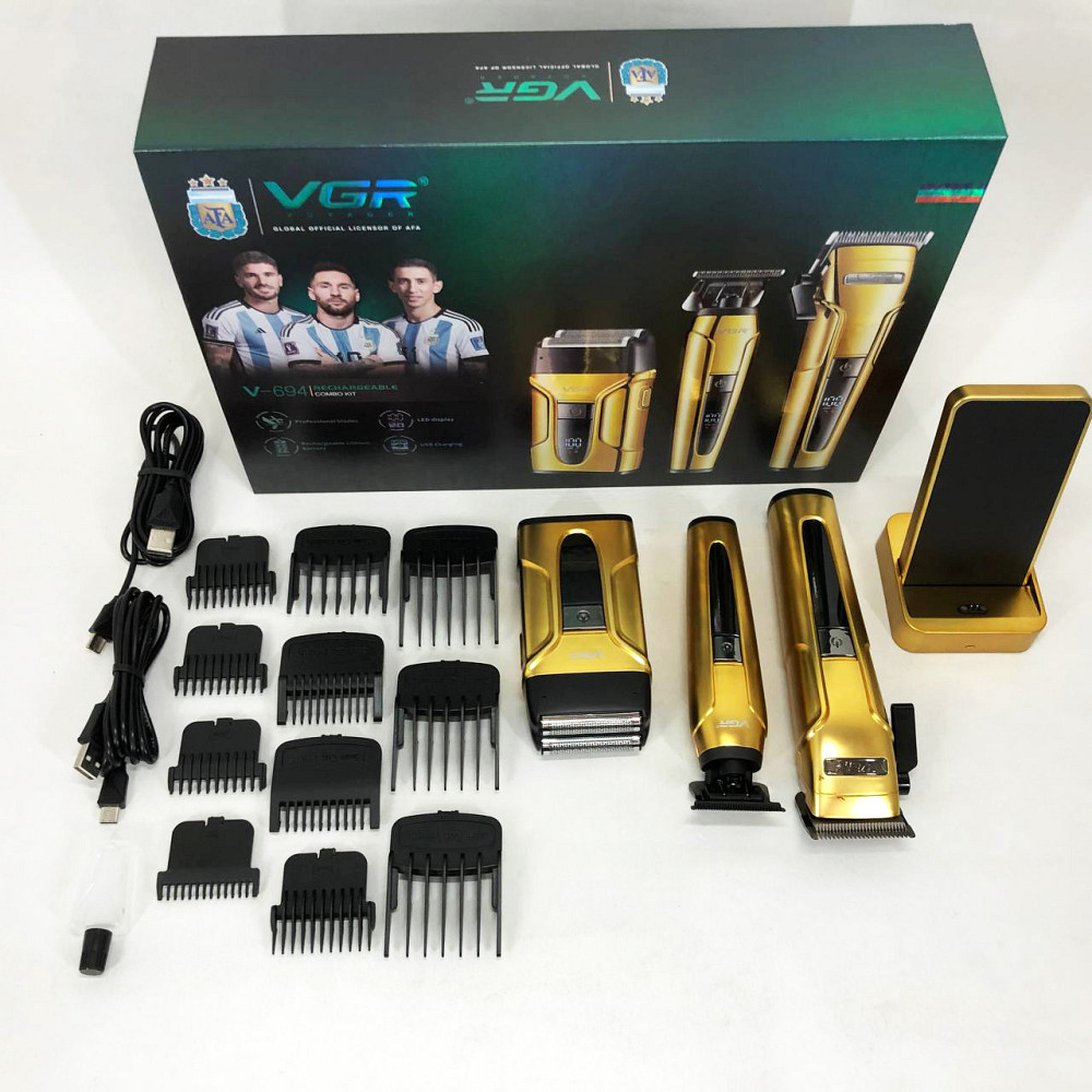 Электрическая машинка триммер для волос и бороды, Домашняя машинка аккумуляторная для стрижки волос PN-16 Львов - изображение 10