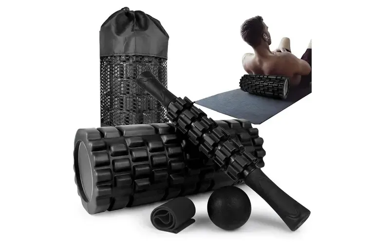 Набор массажных роликов для глубокого массажа мышц и фитнеса/ Набор 4 в 1 для тренировок Коломия - фото 2