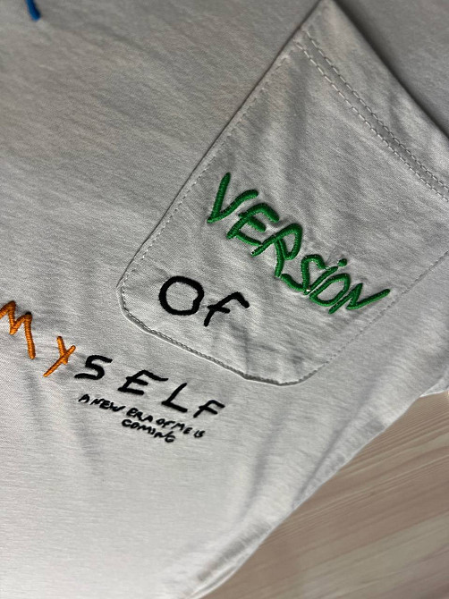 Футболка женская Pepper&mint BX24-19 светло-серая оверсайз с карманом и вышивкой, светло-серый, S Киев - изображение 14