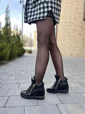 Снікерси жіночі Bosida -1 чорні (весна-осінь, еко-шкіра) (5221) 37 Коломыя