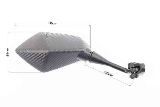 Дзеркала к-кт на мотоцикл "призма" під два болта, карбон (ССС - знак якості), від 5шт -10% Киев