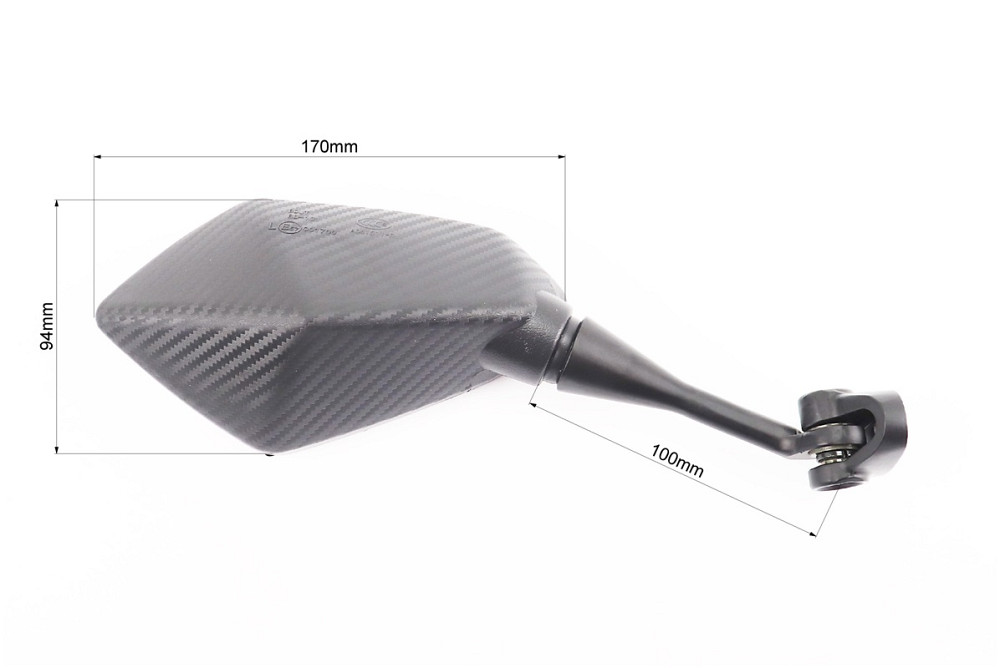 Дзеркала к-кт на мотоцикл "призма" під два болта, карбон (ССС - знак якості), від 5шт -10% Киев - изображение 2