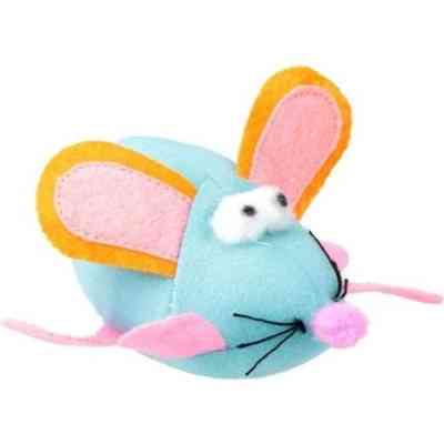 Игрушка для кошек Hippie Pet Вибрирующая мышка синяя 11 см (HIPCT19019) Винница