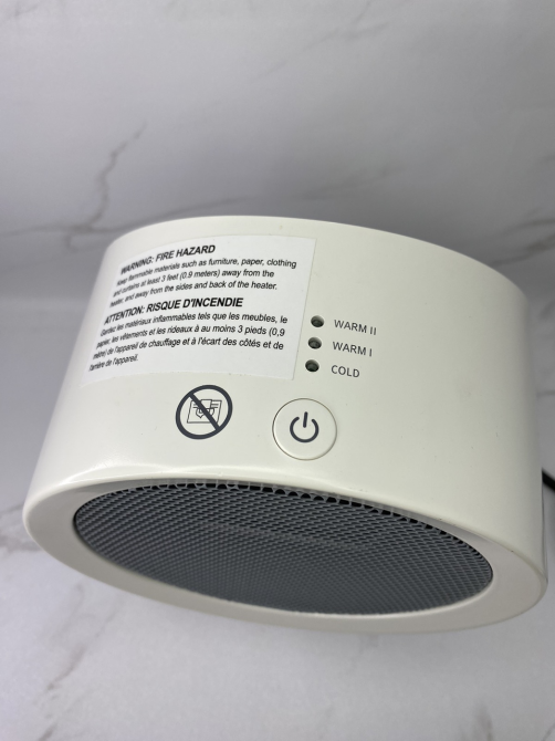 Б/В Електричний керамічний обігрівач GAIATOP Space Heater 1000 Вт, PTC, 3 режими, захист від перегріву та перекидання, білий Київ - фото 3