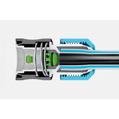 Коннектор для шланга Cellfast ERGO 1/2" с аквастопом (53-120) Винница - изображение 4