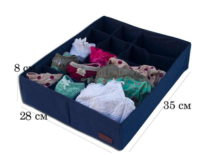 Подвійний органайзер для білизни JnsK001 (Синій) Суми - фото 2