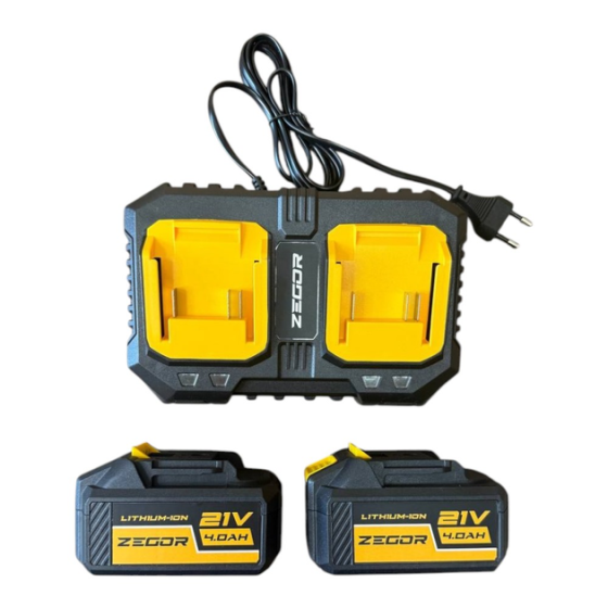 Пила ланцюгова акумуляторна Zegor CSPB-21BL-16 PROFESSIONAL : шина 405 мм (акум 2шт-21V 4.0Ah і зарядка) Київ