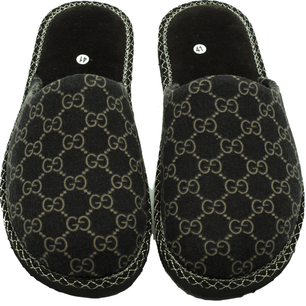 Тапочки закрытые домашние коричневые GG комнатные тапки для мальчика подросток 38 Одесса - изображение 2