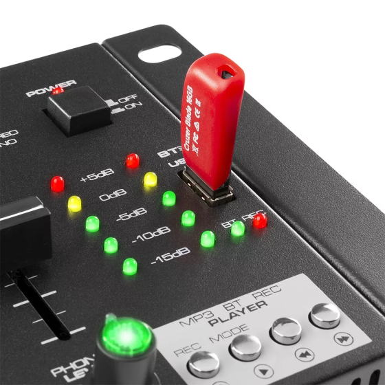 Vonyx 172.970 STM3025 4-канальний мікшер з USB, MP3, Bluetooth — DJ обладнання Рівне